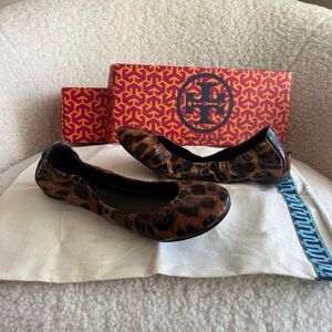 Tory Burch Animal Print Flats